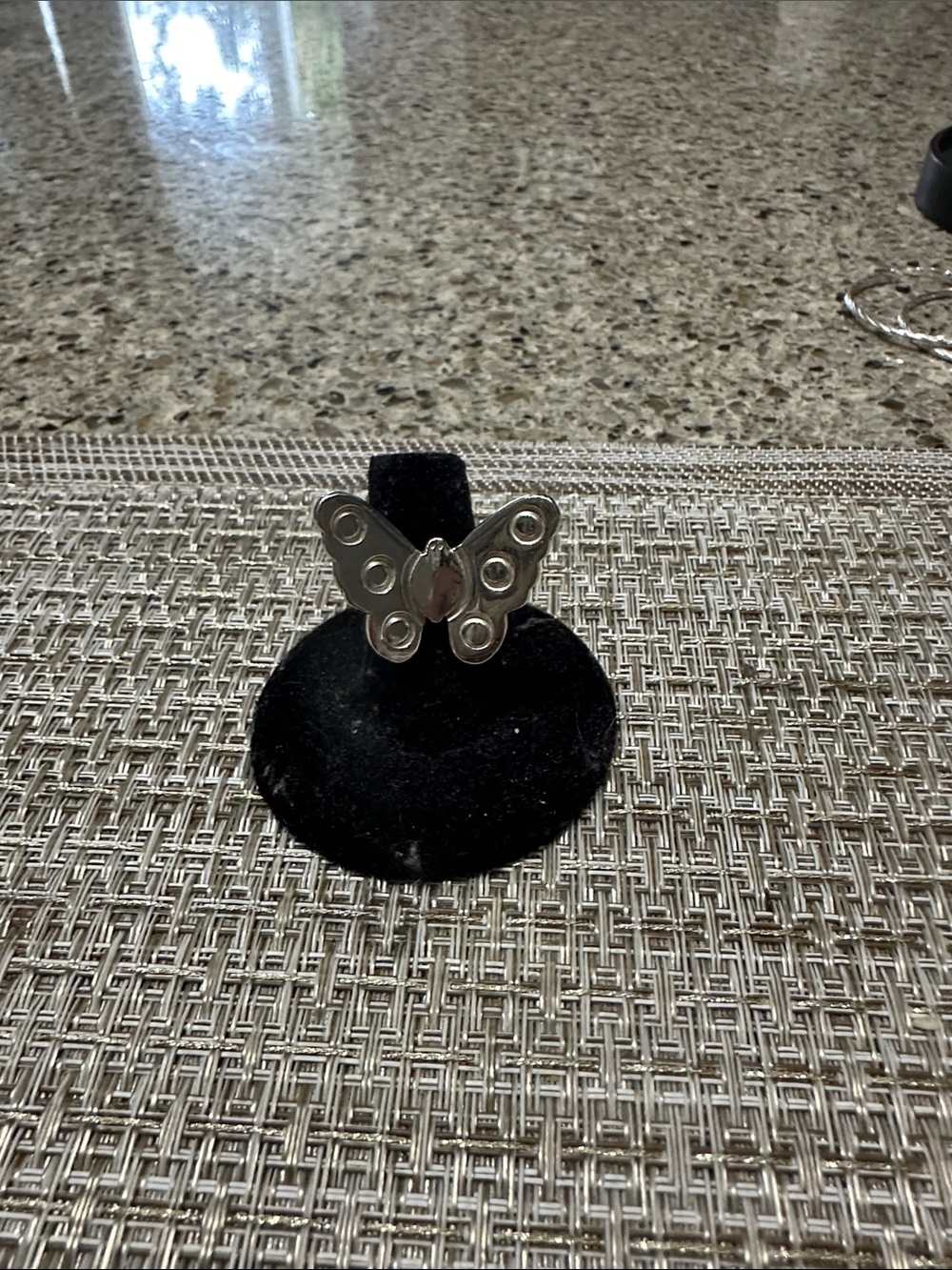 Silver Butterfly Statement Ring - Women's Accessory vintage